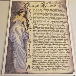 Witches Moon Witches Runes Artwork